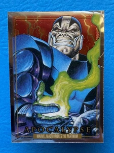 2024 Skybox Marvel Masterpieces 92 Platinum Apocalypse #10 Error Adam Warlock - Bild 1 von 2