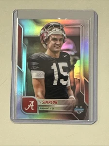 2025 Bowman Chrome University Ty Simpson Image Variation SP  - Bild 1 von 2