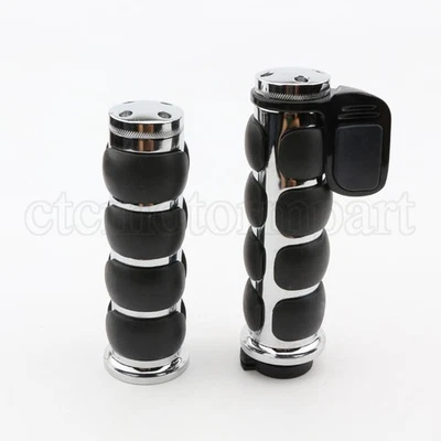 Empuñaduras de manillar de motocicleta de 1" para Harley-Davidson Dyna Low Rider Wide Glide Foto 1 de 4