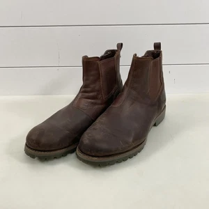 Chaco wasserdichte Leder Chelsea Boots Herren Größe 9 braun JCH107144 robust Freizeit - Bild 1 von 16