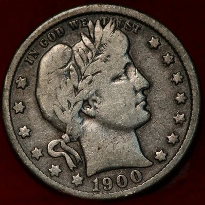 1900-O New Orleans Mint Silver Barber Quarter - Image 1 of 2