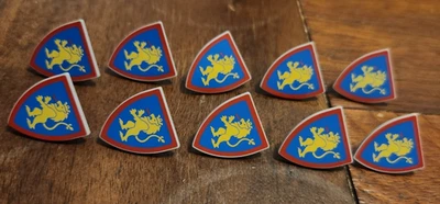 10x Nuevas Piezas de Minifigura Lego Castillo León - Mini Escudo, No. 22 Foto 1 de 2