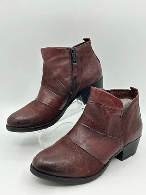 Botines MIZ MOOZ Talla 37 Borgoña Mujer Cuero Burlington Cremallera Foto 1 de 4