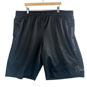 Pantalones Cortos de Baloncesto Under Armour Para Hombres Negros Calce Suelto Atlético Gimnasio XXL LEER - Imagen 1 de 6