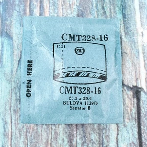 Vintage GS CMT328-16 Bulova Senator B Crystal. 23,3 x 20,4 - Bild 1 von 3