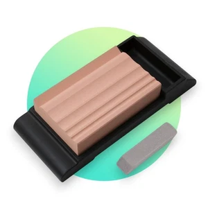 Suehiro Carvers Profil Stein 280g Dual Öl oder Wasser mit Gummiständer 2HS-12 - Bild 1 von 5