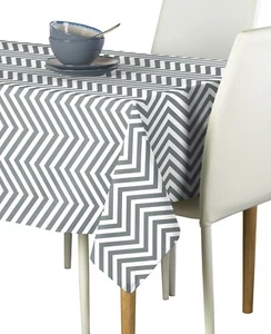 Grey Chevron Signature Tablecloths - Assorted Sizes! - Picture 1 of 1