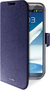 Custodia per Samsung Galaxy Note 2 Cover a Libro Blu Puro GNOTE2BOOKSBLUE - Foto 1 di 2