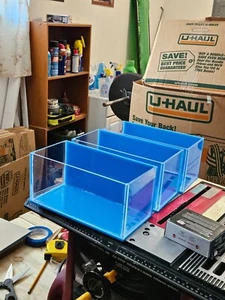 1.8 gallon fish tank , light blue plexiglass fishtank - Picture 1 of 3