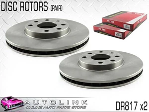 PROTEX FRONT DISC ROTORS - HOLDEN ASTRA TS CD CDX CITY EQUIPE 1998-06 DR817 x2 - Picture 1 of 3