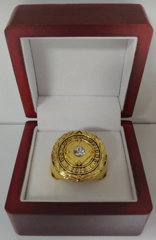 Cincinnati Reds - 1919 World Series Ring With Wooden Display Box Cover