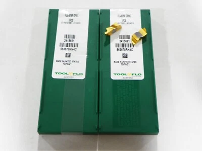 10pc) ToolFlo FLG 3078R GP50 Top Notch Coated Carbide Grooving Inserts  NG 3078R - Image 1 of 4