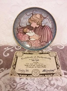 P. Buckley Moss 1991 "Tender Hands" Plate by Anna Perenna #1414/5000 NEW w/COA - Picture 1 of 5