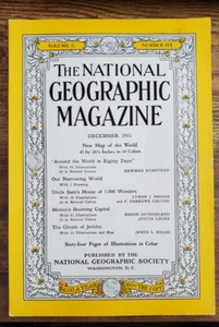 VINTAGE NATIONAL GEOGRAPHIC December 1951 AROUND THE WORLD 80 DAYS Mexico - Picture 1 of 3