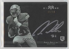 2015 Topps Diamond Auto /10 Ameer Abdullah #AA-4 Rookie Auto RC