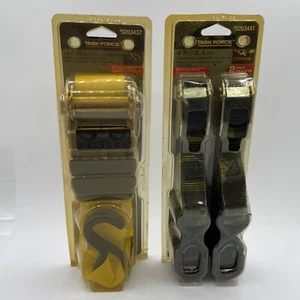 Task Force Camflage 8ft Cambuckle Tie Down and Wide Ratchet 10ft Tie Down NIB - Bild 1 von 13