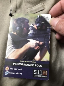 5.11 TACTICAL Performance Polo,SS,Silver Tan,XL, 71049 - Picture 1 of 6