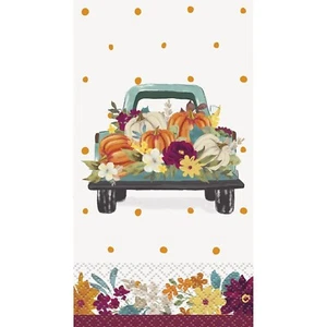 The Pioneer Woman Fall Thanksgiving Pumpkin Dot 24ct 3 Ply Paper Guest Napkins - Picture 1 of 4