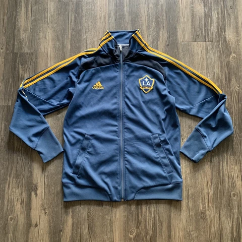 Los Angeles LA Galaxy 2008 Adidas Full Zip Training Jacket Men Size Medium RARE Cover