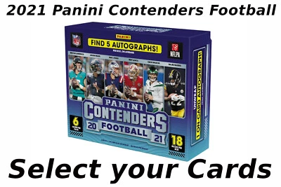2021 Panini Contenders Football PICK YOUR CARD NFL Including Base, RCs & Inserts - Image 1 of 2