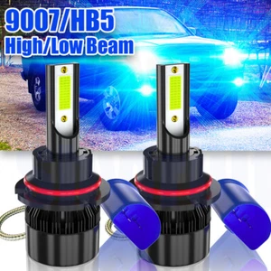 2x 9007 LED Headlight Luces Fuertes Para Auto Coche Luz Carro Bulbs SUPER azul - Picture 1 of 12