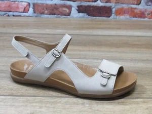 Women's Dansko Jordyn Adjustable 3-Strap Sandal Sand Nubuck Leather *6213-610300 - Picture 1 of 5