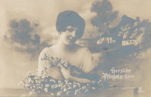 Herzliche Pfingstrusse Warm Greetings - 1919 - Bild 1 von 2