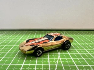 Hot Wheels Blackwalls Golden Machines Corvette Stingray Hong Kong EXCELLENT - Picture 1 of 8