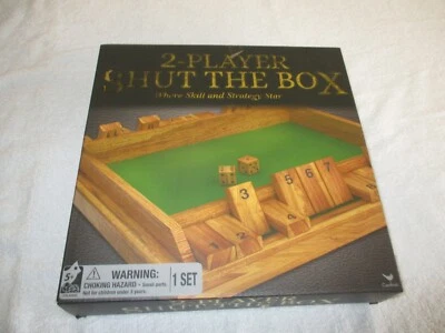Cardinal Dice Game 2-Player Shut the Box Box Complete Set - Image 1 of 4
