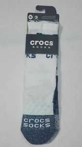 New Crocs 3 Of A Kind Mix & Match Crew Socks 3 Single Socks Adult Size Small x2 - Picture 1 of 3