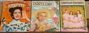 Whitman Walt Disney Annette, Doris Day, Lennon Sisters Doll Cut Outs -BOOKS ONLY - Picture 1 of 21