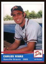 2005 Grandstand Danville Braves CARLOS RIVAS RC BRAVES VENEZUELA