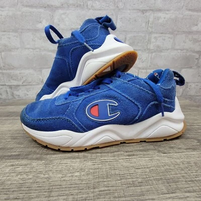 Champion 93 Eighteenth royal blue gum boys sneaker youth size 5 - Image 1 of 4