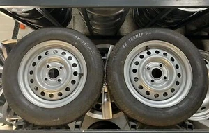 2x Neuwertige Räder 13 Zoll PKW-Anhänger Stahlfelgen 4x100 ET30 Starco 042016S02 - Bild 1 von 9
