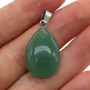 Lithothérapie - Pendentif Jade Naturel taille Goutte d'Eau -Envoi de Fr immédiat - Foto 1 di 4