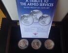 2012 Silver Proof 3 X Guernsey 5 Coin Box Set And Coa The Armed Services 1 495