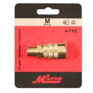 Milton ® 3/8" MNPT M-STYLE® Coupler /single retail pack - Picture 1 of 3