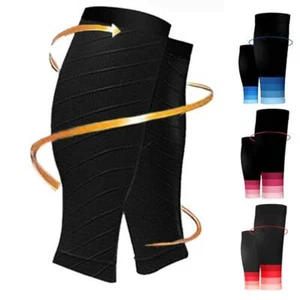 Sport Calf Leg Running Compression Sleeve Socks Shin Splint Support Wrap Brace O - Picture 1 of 16