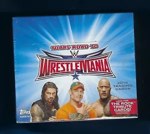 2016 TOPPS WWF WWE WRESTLING ROAD TO WRESTLEMANIA BOX NEU FACTORY ROCK TRIBUTE - Bild 1 von 3