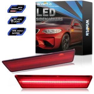 2X Red LED Light Rear Side Red Lens Marker Lamps For 2008-2014 Dodge Challenger - Bild 1 von 9
