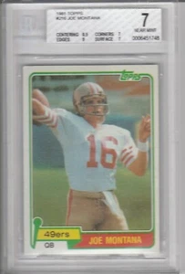 1981 MONTANA ROOKIE CARD BECKETT 7🎁FREE GRADED MONTANA CARD W/ AUTHENTIC AUTO - Picture 1 of 2