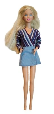 Кукла Barbie от Mattel блондинка в вельветовом платье наряд C377G - Изображение 1 из 4