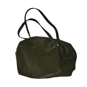 A NEW DAY Cartera Para Mujer Verde Oliva Imitación Cuero Guijarro Madura Trabajo Negocios - Imagen 1 de 6