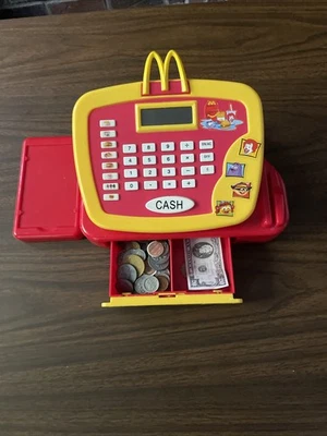 McDonalds Drive Thru Talking CASH REGISTER ONLY Happy Meal 2004 Toy  Untested  - Image 1 of 4