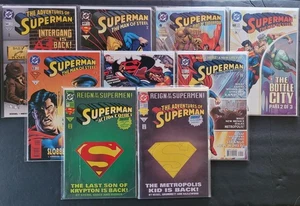 Superman Comic Book Lot 9 comics - Picture 1 of 1