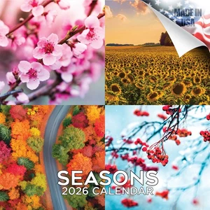 Seasons Calendar 2026 FULL SIZE 12x24 Made in USA - Picture 1 of 10