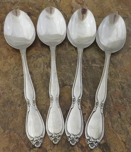 Oneida Chatelaine Juego de 4 cucharas de sopa ovaladas Comunidad Cubiertos de acero inoxidable Lote K - Imagen 1 de 4