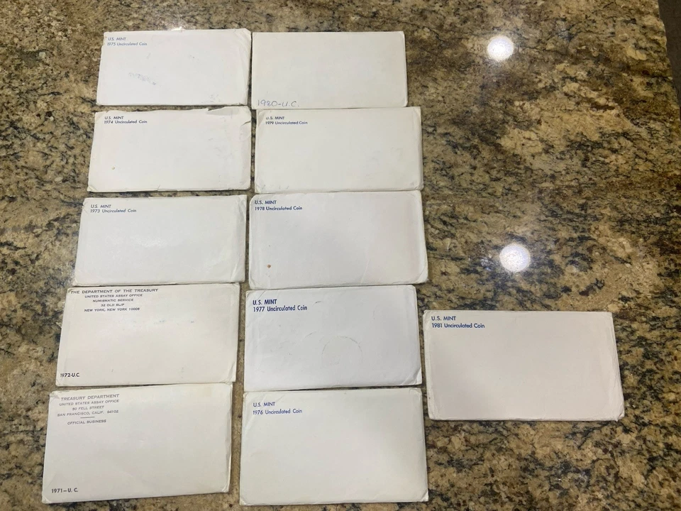1971 - 1981 US Mint Sets - Image 1 of 1