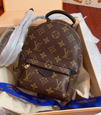 Louis Vuitton Palm Springs Mochila Bolso de Hombro Marrón NUEVO Mujer Foto 1 de 4