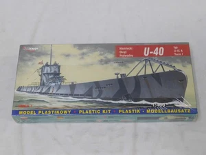 1/400 Mirage U-40 Type U-IX A U-Boat German WWII Submarine Plastic Model Kit NEW - Picture 1 of 1